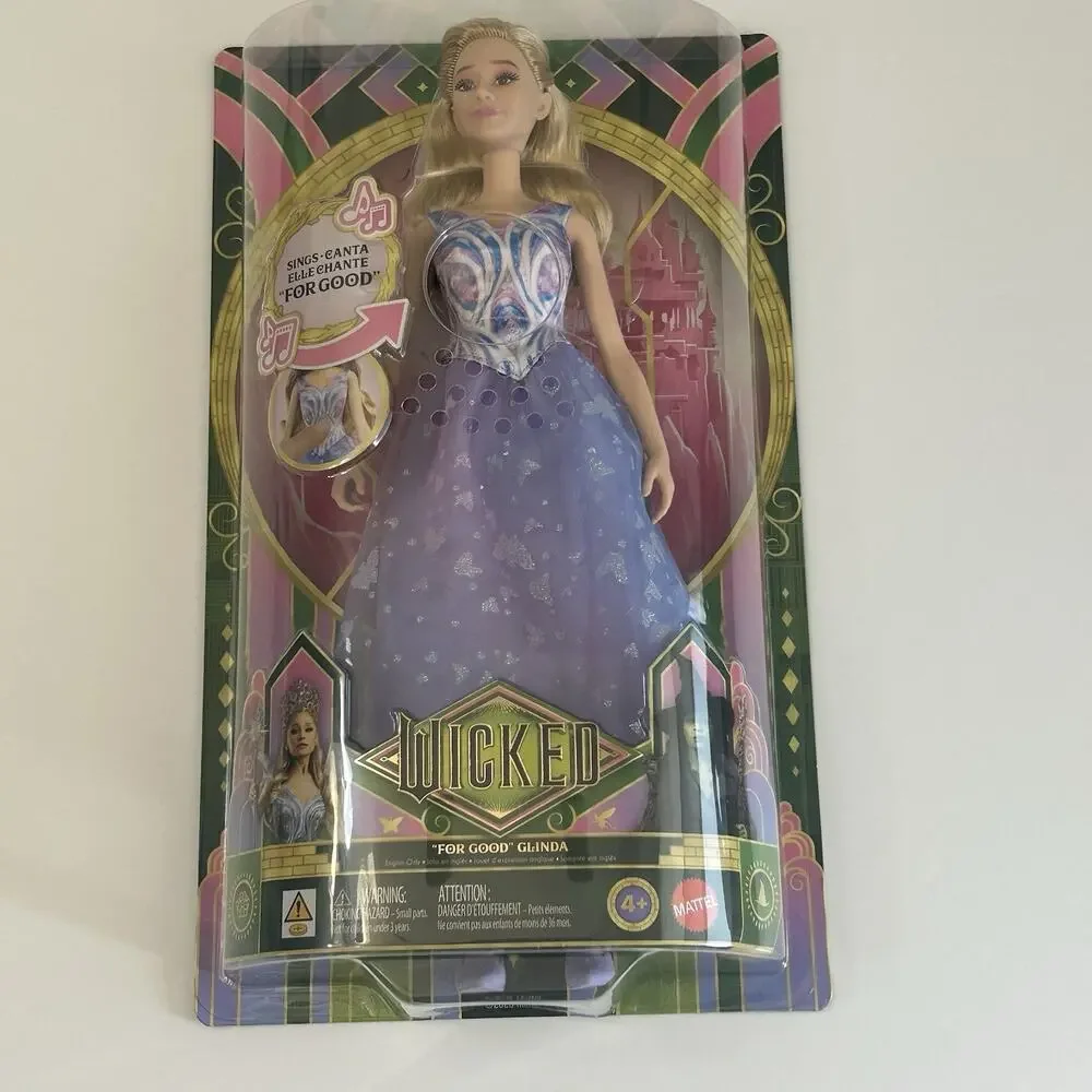 Glinda Wicked For Good Movie Singing Fashion Doll Figure Mattel 2025 New